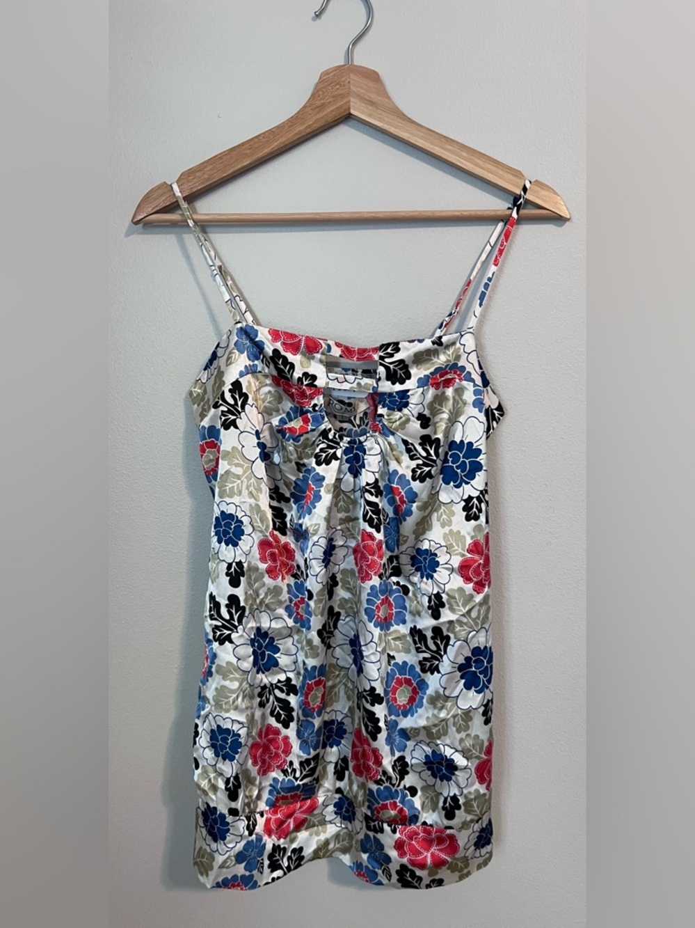 Romy | Floral Cami Tank Top | Size L | Adjustable Straps Lightweight Summer